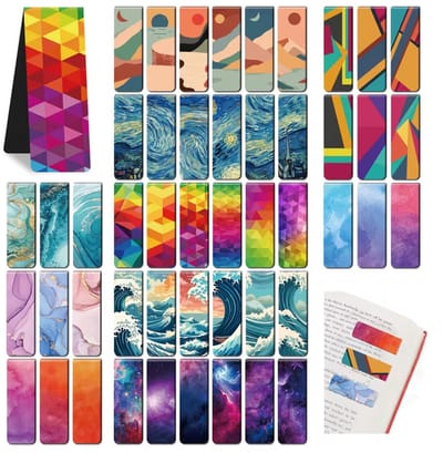 96 Stuks Magnetische Bladwijzers – Leuke & Mooie Boekenleggers met Sterke Magneet – Pagina Markers voor Lezen, School & Kantoor – Cadeau voor Vrouwen, Mannen & Leraren