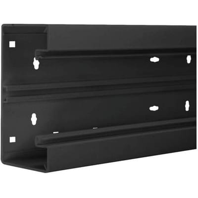 Hager BR6513019011 Kabelgoot Onderdeel (l x b) 2000 mm x 130 mm Zwart 2 m