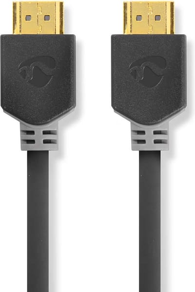 Nedis High Speed ​​HDMI-Kabel met Ethernet - HDMI Connector - HDMI Connector - 4K@60Hz - ARC - 18 Gbps - 10.0 m - Rond - PVC - Antraciet - Doos