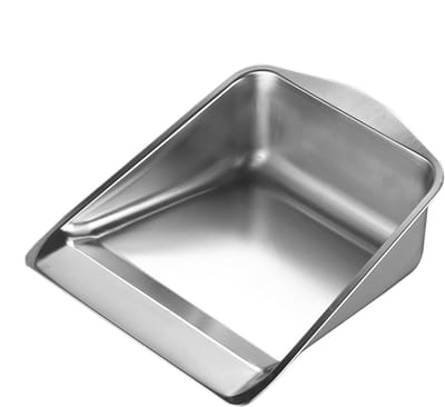 Metalen Stofblik - Robuuste Veegmachine - Binnen Buiten - Lange Handgreep - 23.5x26x10cm