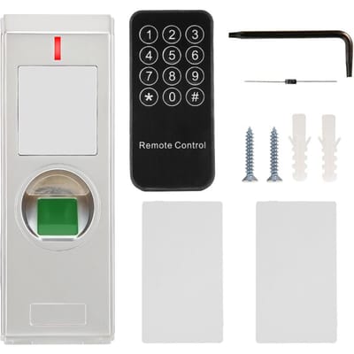 Métal IP66 Étanche Contrôleur d'Accès par Empreinte Digitale Porte Lecteur de Carte ID 125KHZ black