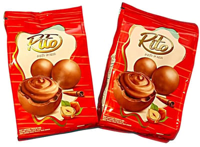 Rito Gusto Di Lusso Melkchocolade met Hazelnootcrème 2x 400 gr – Luxe Chocolade Cadeau - Fındık Kremalı Sütlü Çikolata – Lüks Çikolata Hediyesi- Milk Chocolate with Hazelnut Cream 400 gr – Premium Chocolate Luxury Chocolate Gift 2x 400 gr