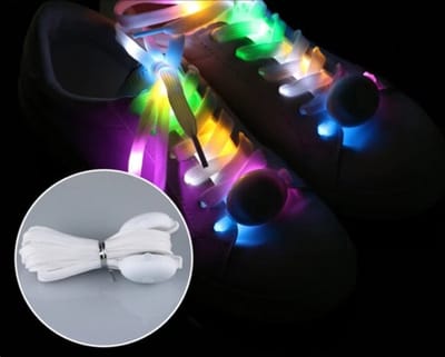 *** Veters met LED verlichting - Lichtgevende veters - 70CM - Coole Hippe veters - op batterijen- Sprankelend trendy - van Heble® ***