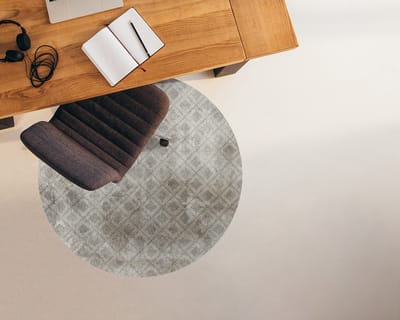 Coloray Vloerbeschermer - Vervaagd patroon Stoel Mat - 100x100 cm - Grijs Vloerbeschermer Harde Vloer - Motif Vloerbeschermer - Mótif Bureaustoelmat - Ronde Mat - Texturen Thema