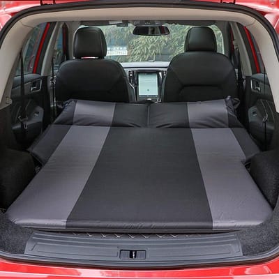 Zelfopblaasbaar luchtbed - Auto slaapmat - Reizen en kamperen - Automatisch opblaasbaar - 180 x 130 cm - Zwart