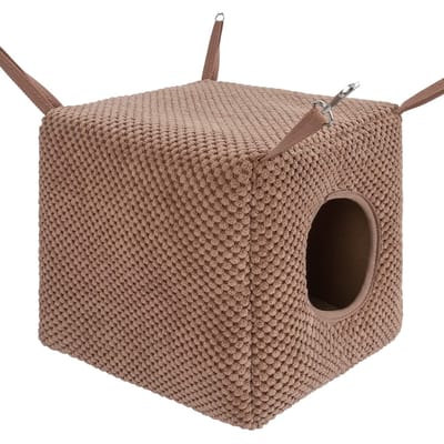 Knaagdier Gezellige Schommel Hangmat - Hangende Bedden Voor Fretten Ratten Chinchilla Suikereekhoorns Of Andere Kleine Dieren (Chocolade) United States gray