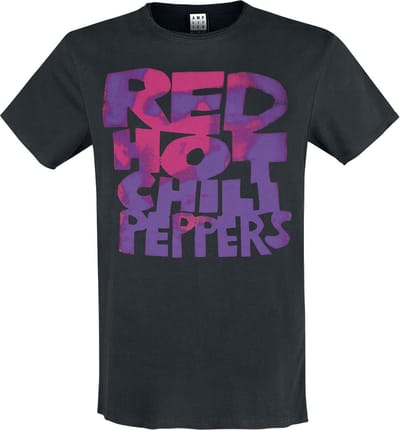 Red Hot Chili Peppers Amplified Collection - RHCP Neon Pink T-shirt zwart M