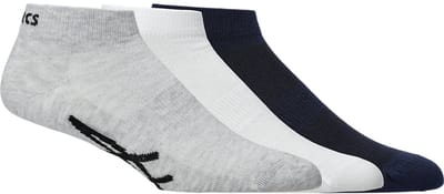 ASICS Lightweight Ped Sock - Sokken - Maat 43-46 - Wit Grijs - Sports - Hardlopen - Unisex Sokken