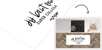 Keukenloper - Loper keuken - Jij bent een super collega - Spreuken - Quotes - Collega - 120x50 cm - Keukenloper vinyl