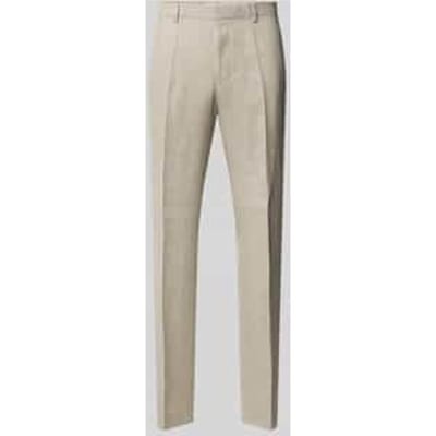 regular fit pantalon van linnenmix model 'LEON'