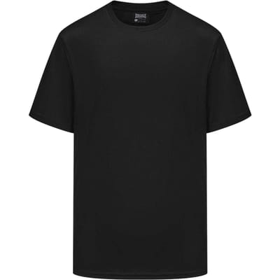 Lonsdale Effen polyester T-shirt voor heren (Zwart)