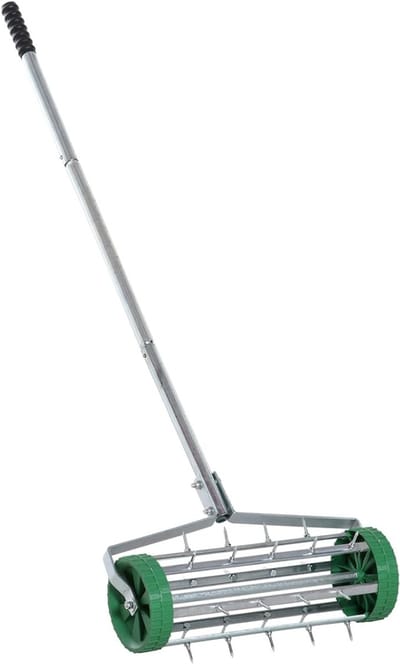 TIM® Equivera Gazonbeluchter - Gras Beluchten - Gazon Beluchter - Beluchter - Gazonverluchter - Gazonprikker- Groen - ‎139cm x 44cm x 15cm