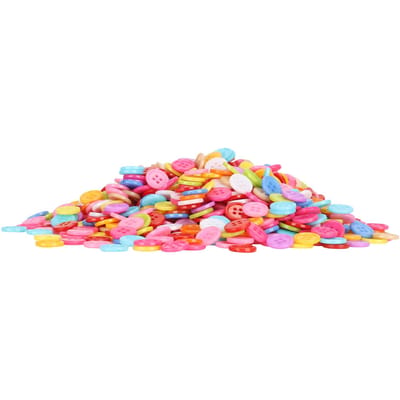 1000 Stuks Gemengde Kleur Knoppen Plastic Naaien Handmatig DIY Kleding Accessoires Handgemaakt Ornament(15 mm ) 12mm