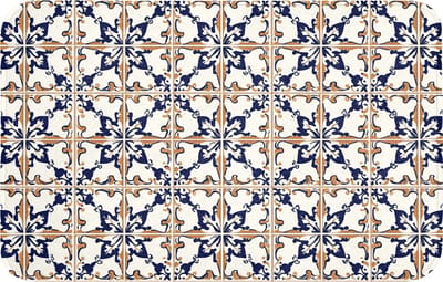 WC mat 80x50 cm - Antislip - Klassiek - Patroon - Kleurrijk - Toiletmat - Vloermat - Douchemat - Toilet tapijt - Toiletmatten