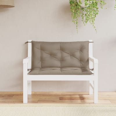 vidaXL - Tuinbankkussens - 2 - st - 100x50x7 - cm - oxford - stof - taupe