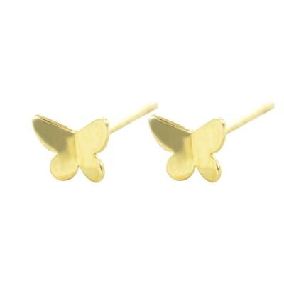 New Bling 9NBSAM-G190481 Gouden Oorknopjes - Dames - Vlinder - 3,6 x 5 mm - 14 Karaat - Goud
