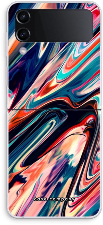 Case Company® - Hoesje geschikt voor Samsung Galaxy Z Flip4 hoesje - Quantum Being - Soft Cover Telefoonhoesje - Bescherming aan alle Kanten en Schermrand