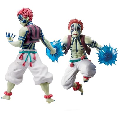 19cm Anime Figuur Demon Slayer Figuren Slayer Akaza Poppetje Figuur Krijger Actiefiguur Figuur Speelgoed Anime Figuur Figuur Auto Poppetje