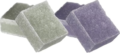 Ideas4seasons Amberblokjes/geurblokjes - lavendel en eucalyptus - 6x stuks - huisparfum