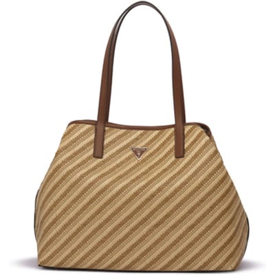 GUESS Shopper Schoudertas Vikky II Two In One Tote Bag Natural / Cognac Veelkleurig