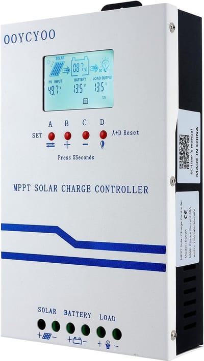 Solar Laadregelaar - MPPT Controller - Energie Management - Automatische Systeemdetectie - 60A 160V