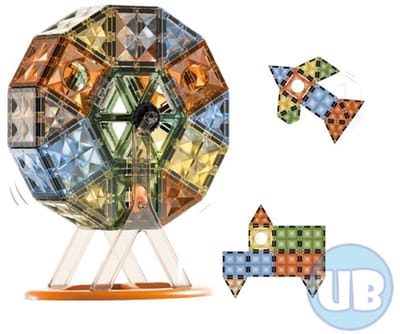 Magnetic Tiles – Reuzenrad 55 delig – Magnetische bouwblokken