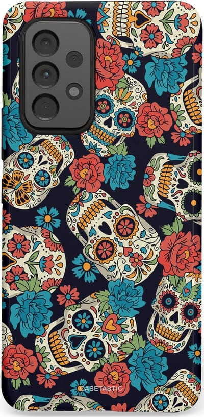 Casetastic Hoesje Geschikt voor Samsung A53 - Stijlvolle Beschermende Duo-layer Case - Catacombe carnaval