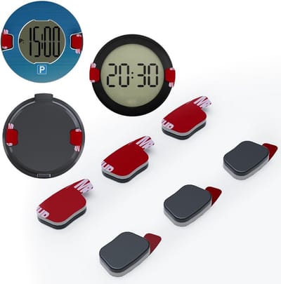 6 Stuks Zelfklevende Metalen Platen voor Digitale Parkeerschijven