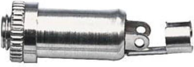 3,5mm Jack (v) inbouw connector - metaal - 2 soldeerpunten + massa klem / stereo