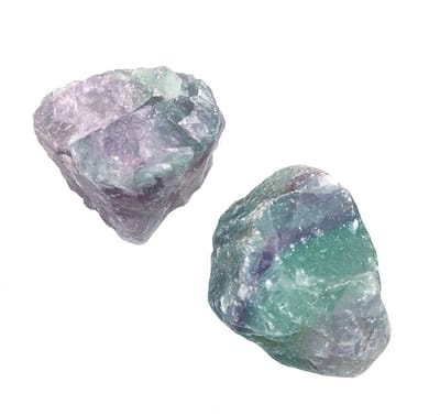 Dailygoods- Fluoriet Kristal Stenen - Natuurlijke Kleur - Mini Rock - Decoratie - Uniek Geschenk - Handgepolijst Natuursteen - Mineraal
