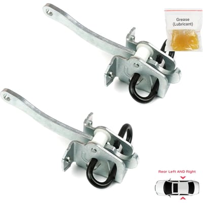 EDP1073-1 2 Stuks Achter Links EN Rechts Deurscharnier Deurstop Check Strap Limiter Beschermingshendel Arm voor BMW 7 Serie E38 1994-2001 51228171672