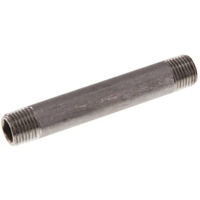 R 1/4'' RVS Dubbele Pijpnippel 20 Bar DIN 2982 - 80mm