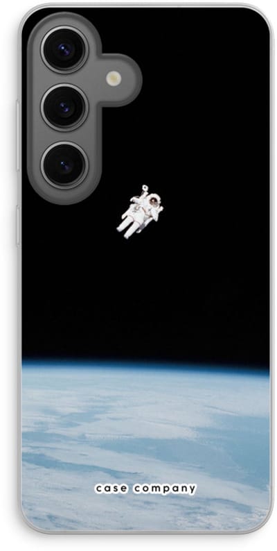 Case Company® - Hoesje geschikt voor Samsung Galaxy S24 hoesje - Alone in Space - Soft Cover Telefoonhoesje - Bescherming aan alle Kanten en Schermrand