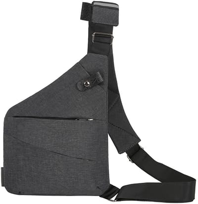 Dailygoods- Crossbody Bag - Waterdichte Slingtas - Antidiefstal - Verstelbare Schouderbanden - Lichtgewicht - Veiligheidsreflectoren - Ideaal voor Reizen - Schoudertas