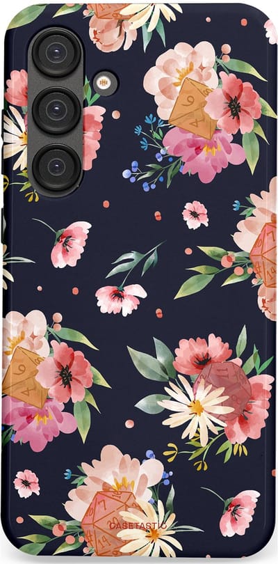 Casetastic Hoesje Geschikt voor Samsung S25 Plus - Stijlvolle Beschermende Duo-layer Case - Bloemenkracht met D20