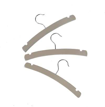 Babsana Kledinghanger Hout Taupe 3-Pack
