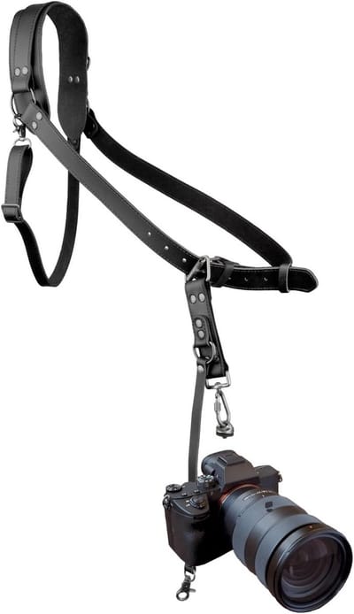 Leer Camera Schouderriem voor DSLR SLR Verstelbare Comfortabele Camera Draagriem voor Fotografen