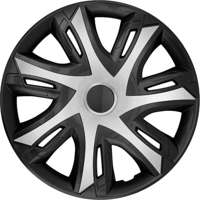 NRM - Wieldoppen | N-Power 15' bicolor zilver/zwart 4szt