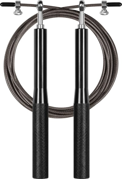 Rebel Active Boks Springtouw - Aluminium Verstelbaar Fitness Bokspringtouw 3 m - Metalen Lager