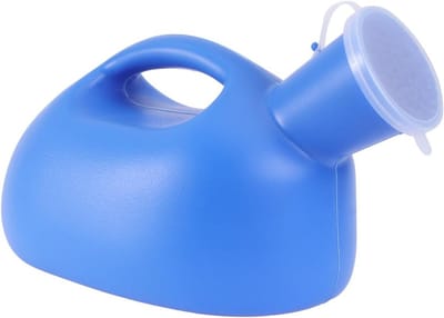 Draagbare Urinefles voor Heren en Dames, 2000 ml Pot met Deksel voor Noodgevallen