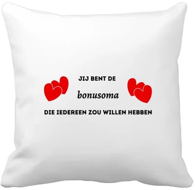 Akyol - jij bent de bonusoma die iedereen zou willen hebben Kussen hoes - Oma - geweldige oma - liefste oma - verjaardag - cadeau - kado - bedankje - geschenk - 40 bij 40 cm