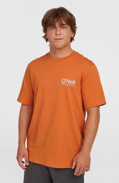 O´neill Original Cali Logo T-shirt Met Korte Mouwen Oranje S Man