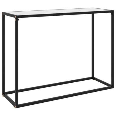 vidaXL - Wandtafel - 100x35x75 - cm - gehard - glas - wit