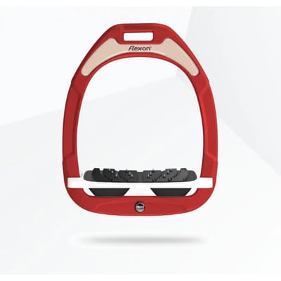 Ultra Grip Inclinatie Stirrup Bordeaux/Zwart/Oranje Flex-On Green Composite