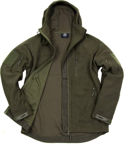 101 INC - Hexagon fleece vest (kleur: Groen / maat: S)