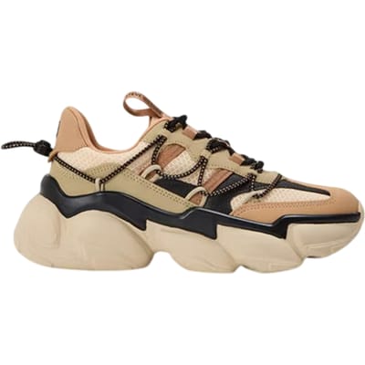 Steve Madden Damesschoenen met dikke zool (Kaki/Zwart)