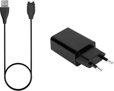 Bandz oplader met adapter geschikt voor Garmin Vivoactive 3 / 4 / 5 / Venu (SQ) 2 / 2s / 2 Plus / Venu 3 / 3s / Fenix 5 / 5s / 5x / Fenix 6 / 6s / 6x / Fenix 7 / 7s / 7x / Fenix 8 / Forerunner 55 / 165 / 245 / 255 / 265/Instinct