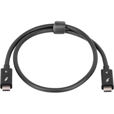 Akyga AK-USB-33 USB-kabel Thunderbolt 3 Thunderbolt stekker, Thunderbolt stekker 0.50 m Zwart 4K UHD