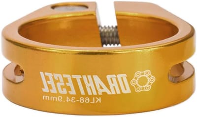 Zadelpenklem - Zadelklem ring - Fietszadel Verstellen - Diefstalbeveiliging - 286 mm - Goud