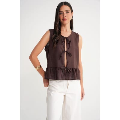 Rimpel Knoop Voor Blouse